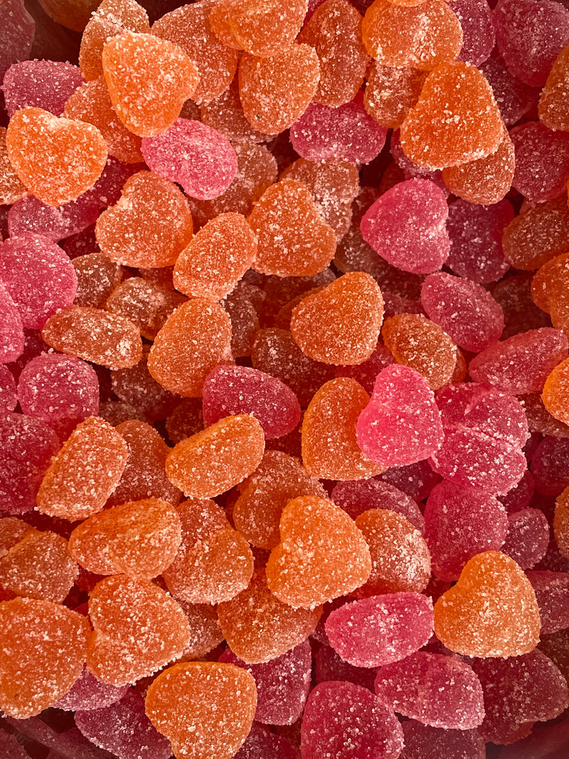 Corazones melocotón sin azúcar