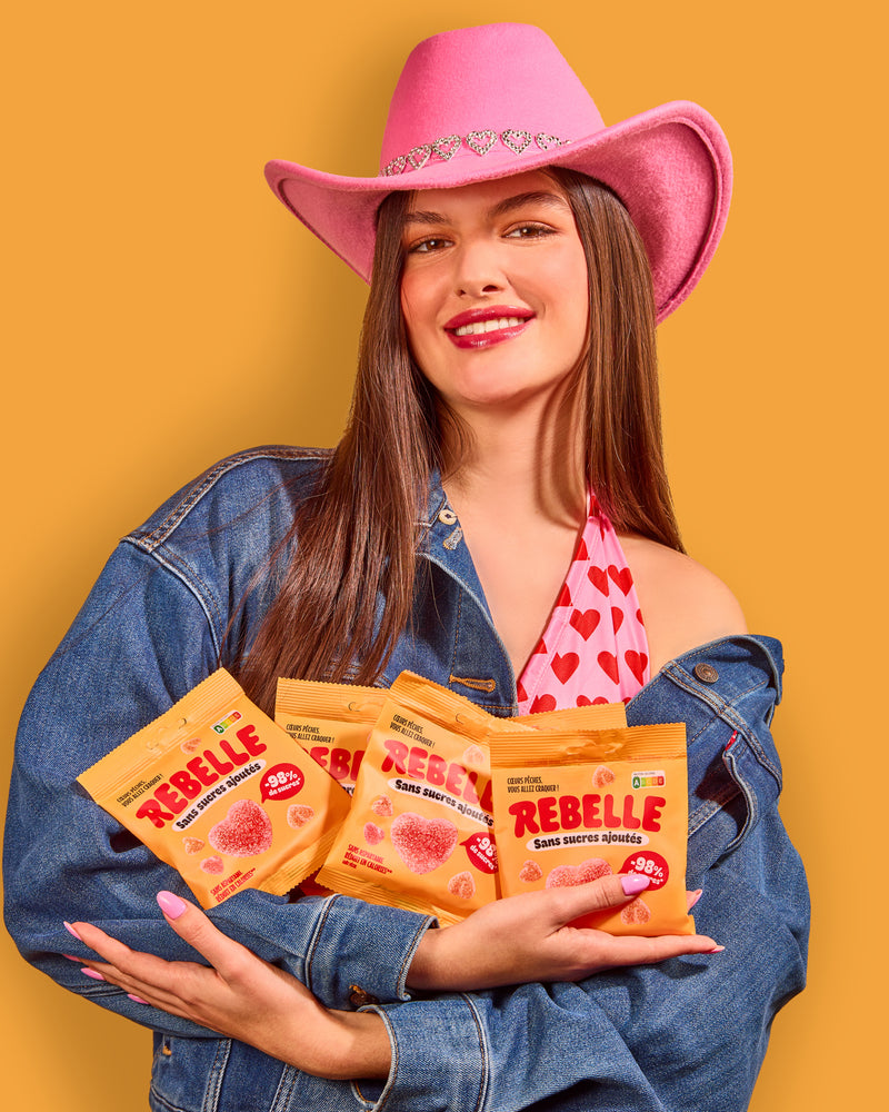Corazones melocotón