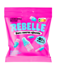 Bolsa botellas rosa y azul