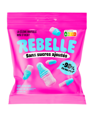 Bolsa botellas rosa y azul