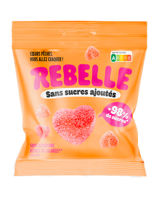 Bolsa de corazones de melocotón